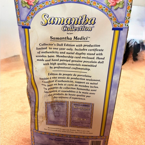 Samantha Collection - Elegant Red and White Doll with Fur Trim - Picture 12 of 12